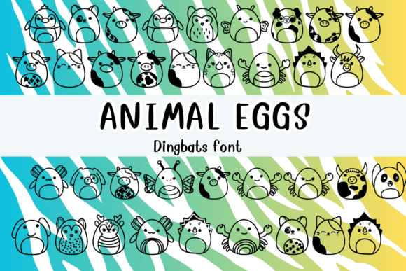 Animal Eggs Font for Whimsical Branding