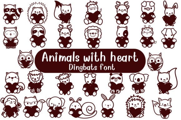 Animals with Heart: A Playful Font for Memorable Campaigns