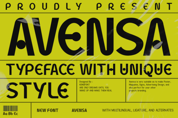 Avensa: A Modern Sans Serif Font for Handmade Creations