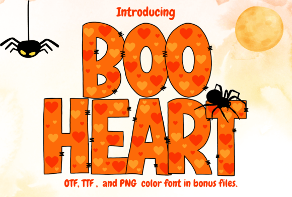 Boo Heart: A Playful Font for Bold Web Designs