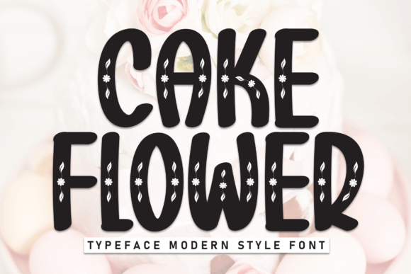 Cake Flower Font for Web Design