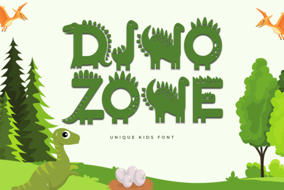 Dino Zone Font for Creative Branding Projects