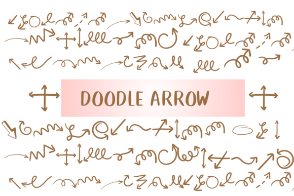 Doodle Arrow Font for Playful Web Design