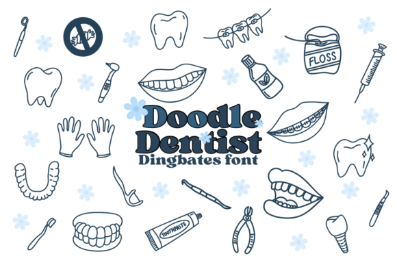 Doodle Dentist Font for Creative Projects