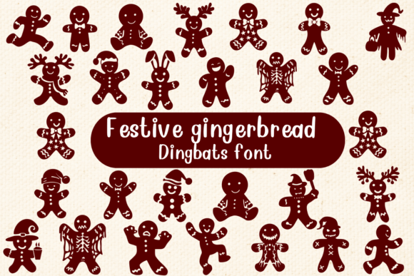 Festive Gingerbread Font for Holiday Designs