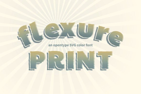 Flexure Print: A Playful Font for Polished Branding