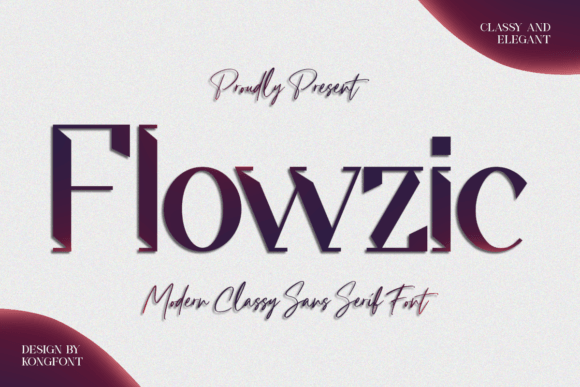 Flowzic Sans Serif Font for Modern Editorial Design