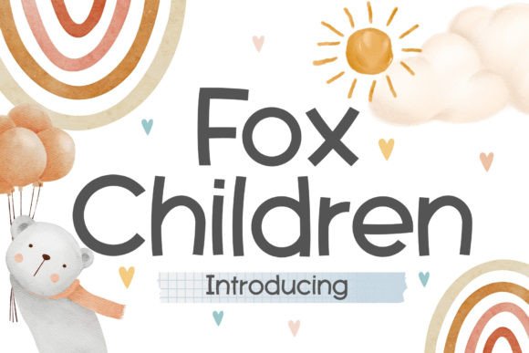 Fox Chidren Font for Handmade Creations