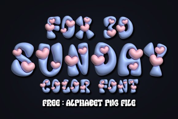 Fox Sunday 3D: A Playful Font for Warm Editorial Projects