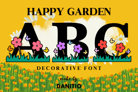 Happy Garden: A Delightful Font for Editorial Design