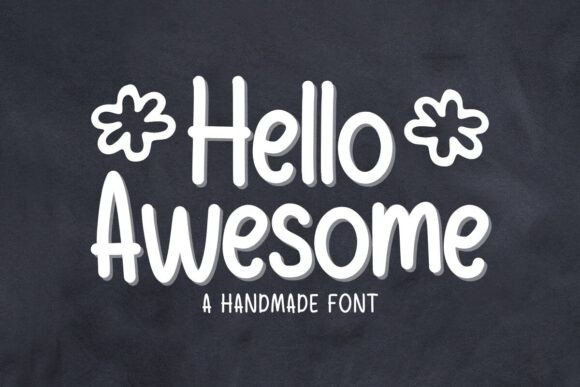 Hello Awesome Sans Serif Font for Web Design