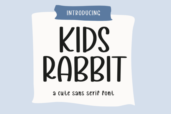 Kids Rabbit Font for Web Design