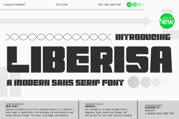 Liberisa: A Bold Sans Serif Font for Digital Creativity