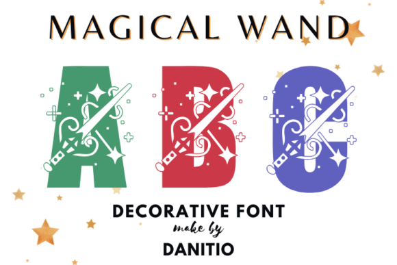 Magical Wand Font for Handmade Creations