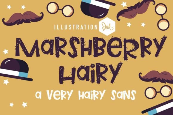 Marshberry Hairy: A Playful Display Font for Web Design