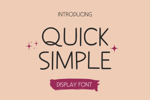 Quick Simple: A Playful Sans Serif Font for Digital Creativity