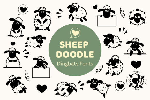 Sheep Doodle: A Whimsical Typeface for Editorial Design