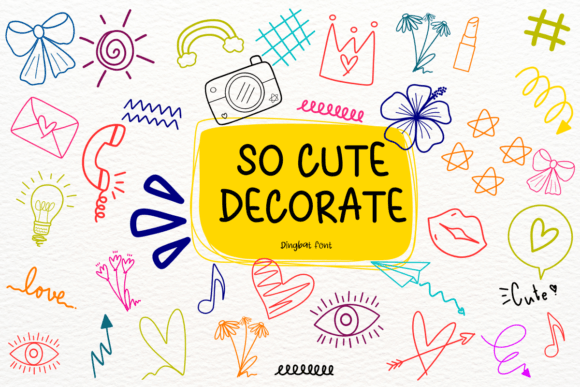 So Cute Decorate: A Whimsical Typeface for Editorial Design