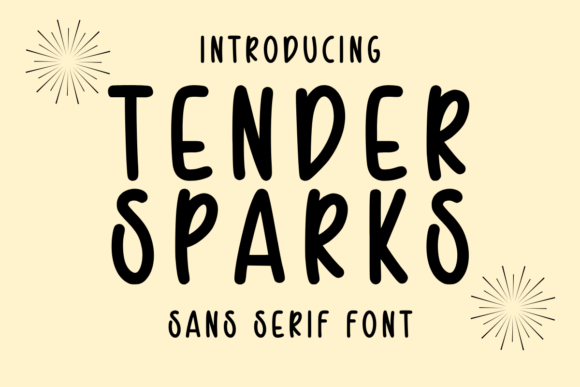 Tender Sparks Font for Handmade Creations