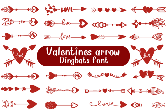 Valentines Arrow: A Playful Font for Romantic Campaigns